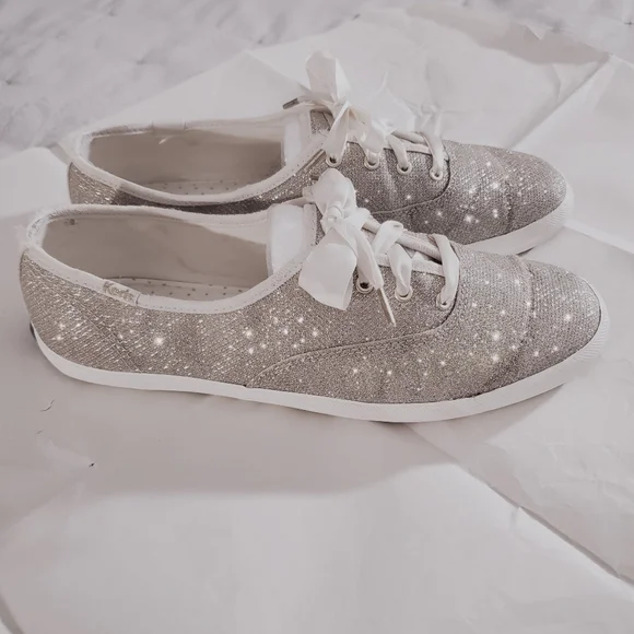 Kate Spade Keds Shimmery Light Gold Keds- Limited Edition 8.5US - Picture 5 of 16